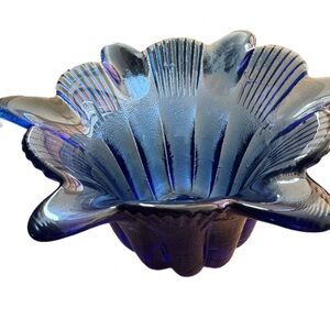 Recycled Blue Glass Votive
Candle Holder Made In Spain With Sticker Decorative